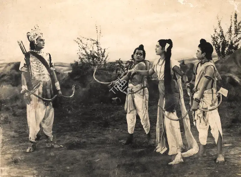 Aga Hasham (Cinematographer), Sampoorna Ramayana, 1961, Photographic Still
