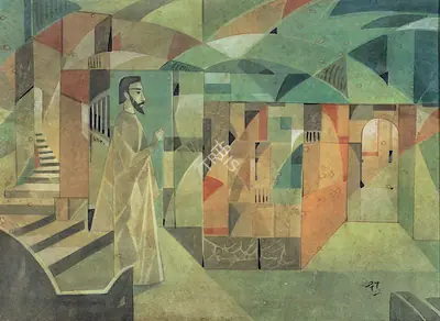 Tagore, Gaganendranath (Artist). Untitled, c.1925 | Painting, 2022 · DeRivaz & Ives