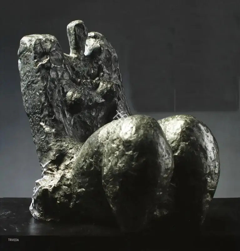 Prodosh Dasgupta (Artist), Queen Relaxing, 1986, Sculpture