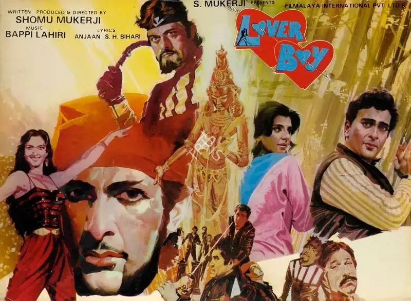 Shomu Mukerji (Producer), Lover Boy, 1985, Lobby Card