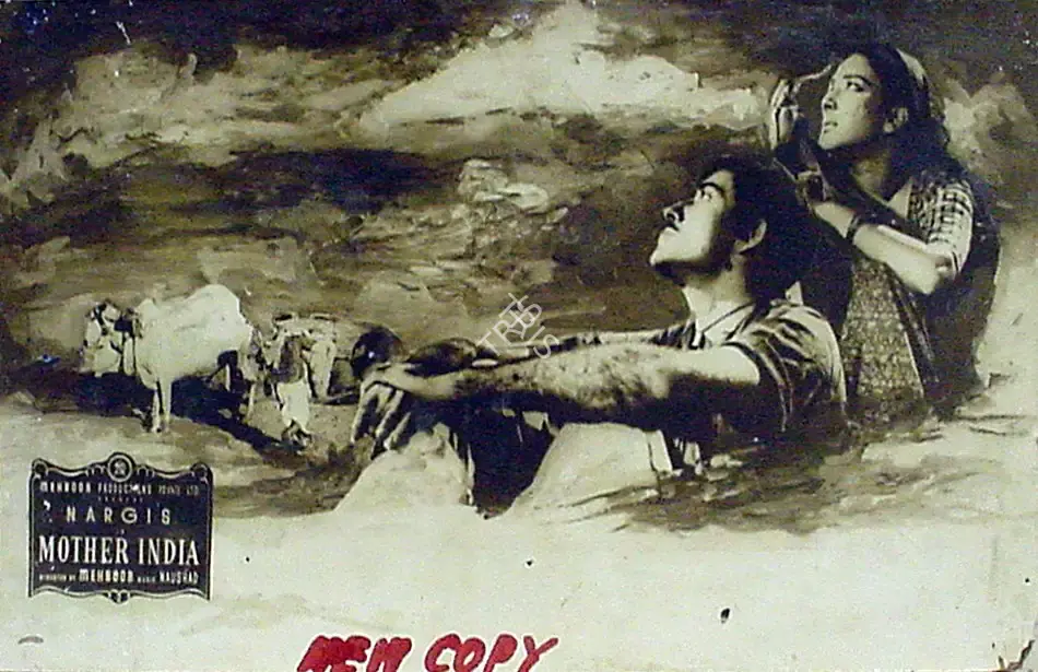 Faredoon A. Irani (Cinematographer), Mother India, 1957, Lobby Card