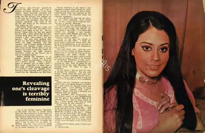 N. Bharathi (Interviewer), Revealing one's cleavage is terribly feminine, 1973, Conversation