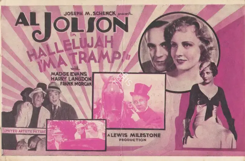 Lewis Milestone (Director), Hallelujah, I'm a Tramp, 1933, Handbill