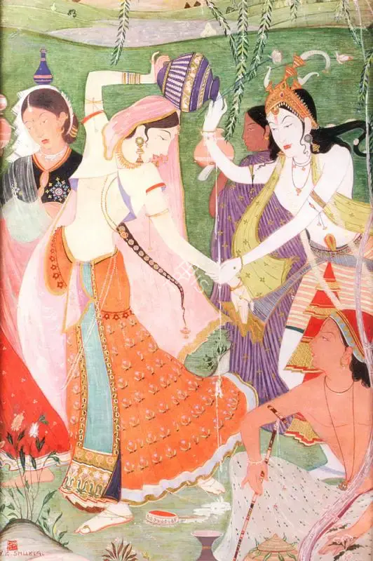 Yagnesh Shukla (Artist), Dan-Lila, Painting