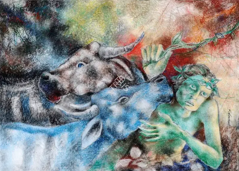 Gopal Sanyal (Artist), Untitled, 1997, Painting