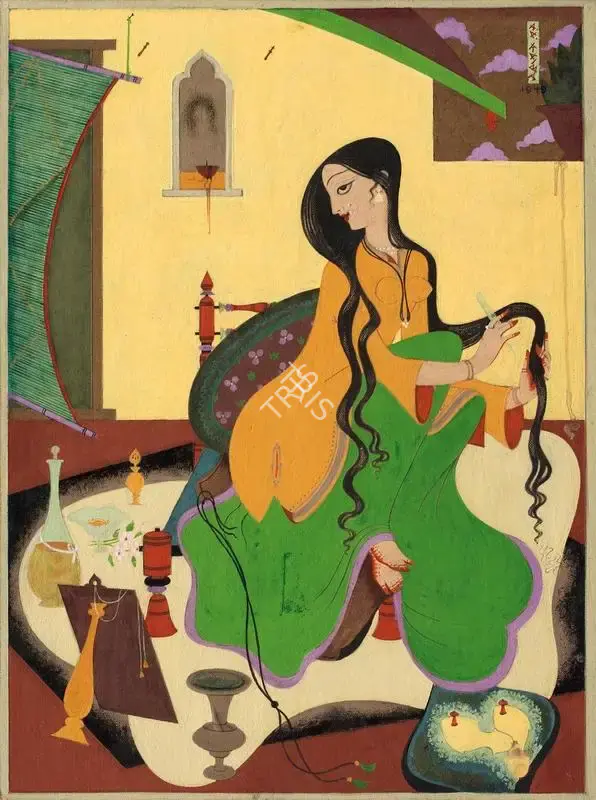 A.A. Raiba (Artist), Untitled, 1949, Painting