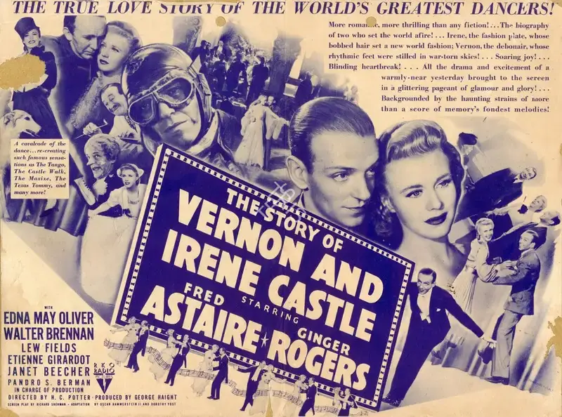 H.C. Potter (Director), The Story of Vernon and Irene Castle, 1939, Handbill