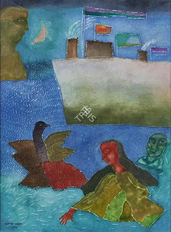 Arpita Singh (Artist), Untitled, 1984, Painting