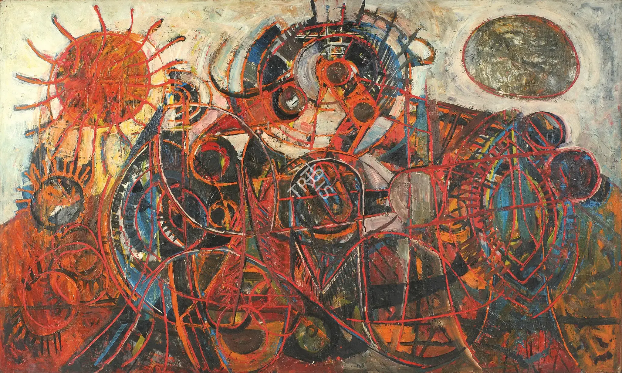 Avinash Chandra (Artist), Many Morns, 1960, Painting