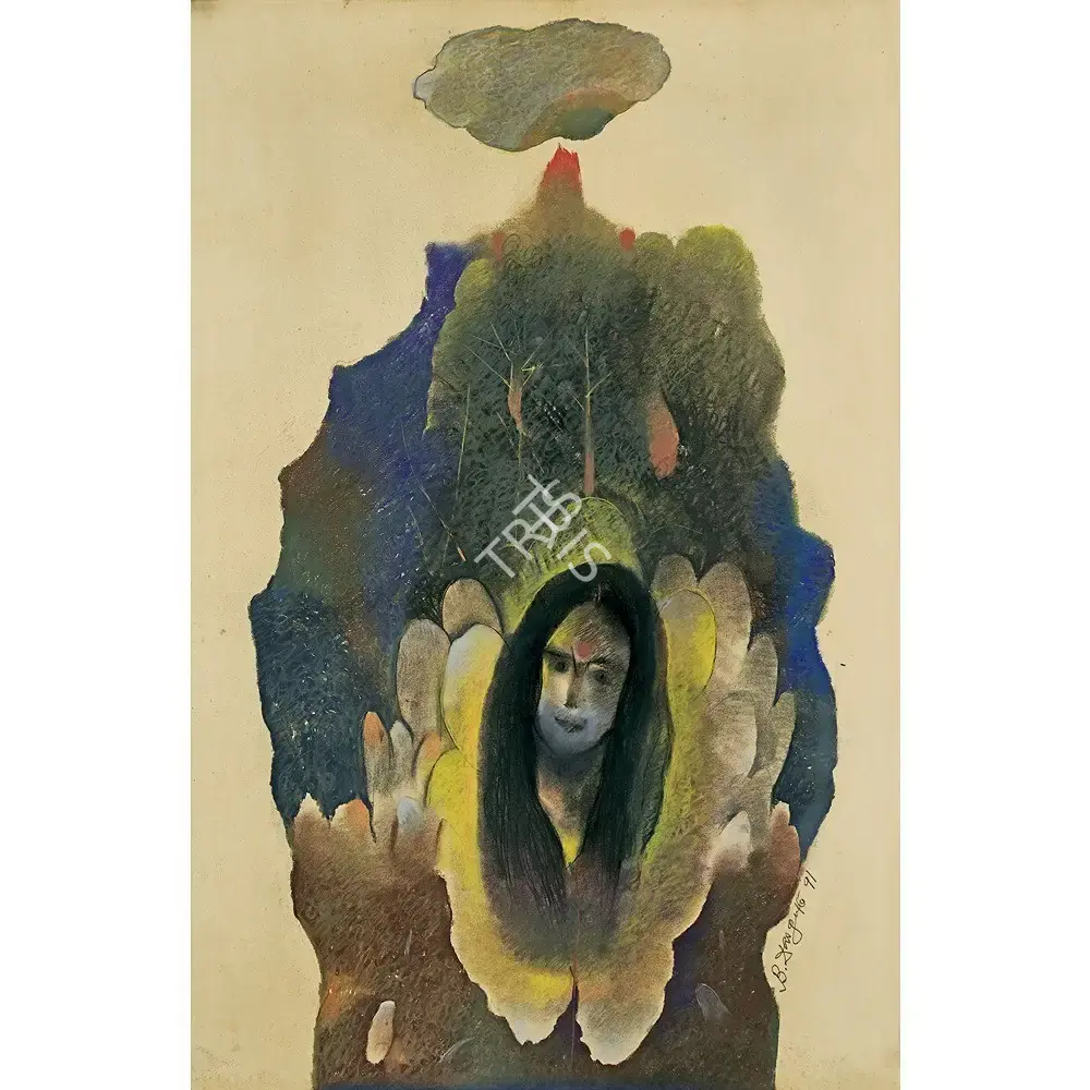Bimal Dasgupta (Artist), Untitled, 1991, Painting