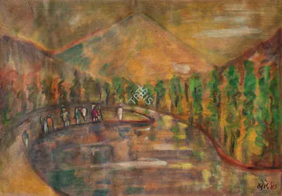 N.S. Bendre (Artist), Kashmir Series, 1941, Painting
