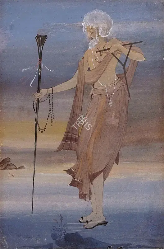 Chughtai, M.A.R. (Artist). Gusain Tulsidas, 1930 | Painting, Os.Del/18.03.08, 2008 · Osian's