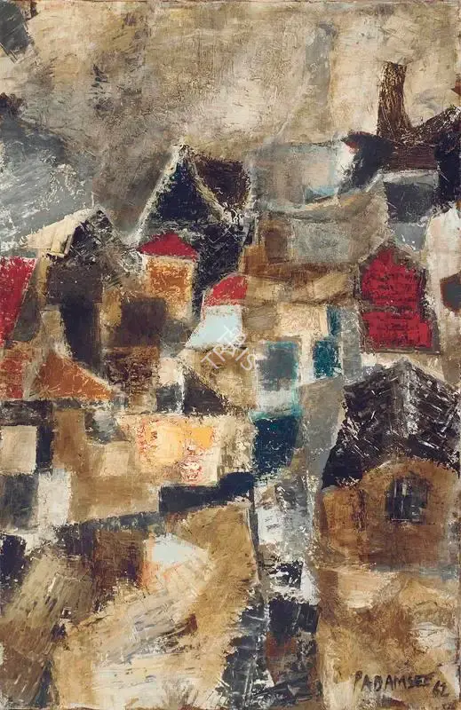 Akbar Padamsee (Artist), Untitled (Landscape), 1962, Painting
