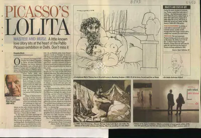 Paramita Ghosh (Reporter), Picasso's Lolita, 2009, Newspaper Clipping