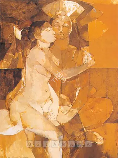 Jamil Naqsh (Artist), Untitled, 1984, Painting