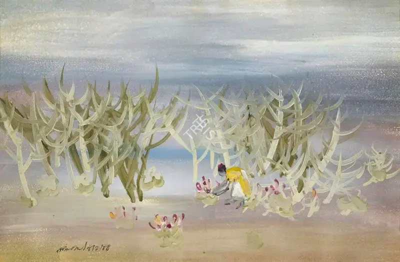 Ghose, Gopal (Artist). Untitled, 1966 | Painting, Pu.Mum/10.06.22, 2022 · Pundole