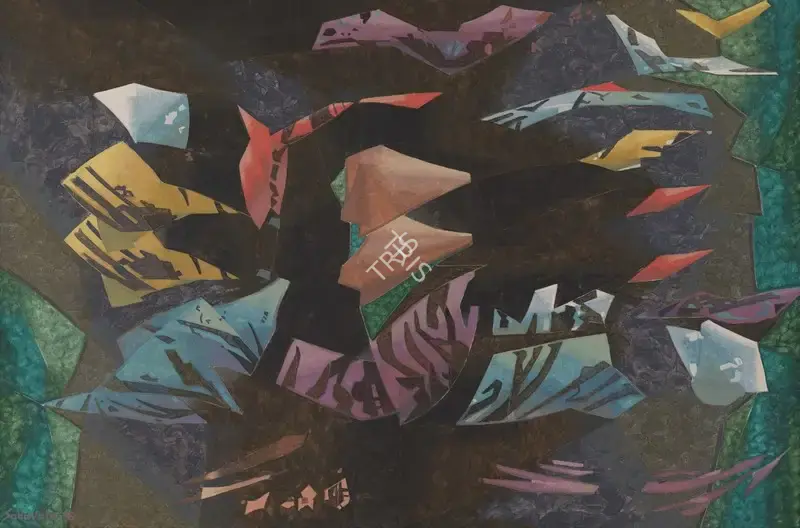 Sabavala, Jehangir (Artist). Nocturnal Flight, 1998 | Painting, Sa.Onl/27.06.24, 2024 · Saffronart