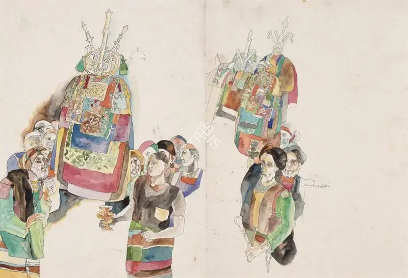 K. Laxma Goud (Artist), Untitled, 1982, Painting