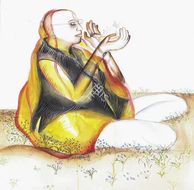 Khakhar, Bhupen P. (Artist). Sakhibhav. Watercolour on Paper, 1995 | Bhupen Khakhar , 1998 | Painting | FineArts | 00149749