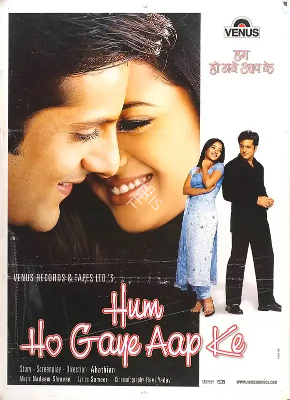 Ahathian (Director), Hum Ho Gaye Aap Ke, 2001, Full Sheet Poster