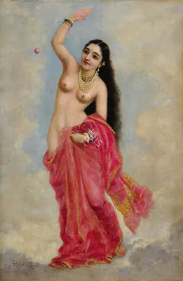 Raja Ravi Varma (Artist), Untitled (Tilottama), 1896, Painting