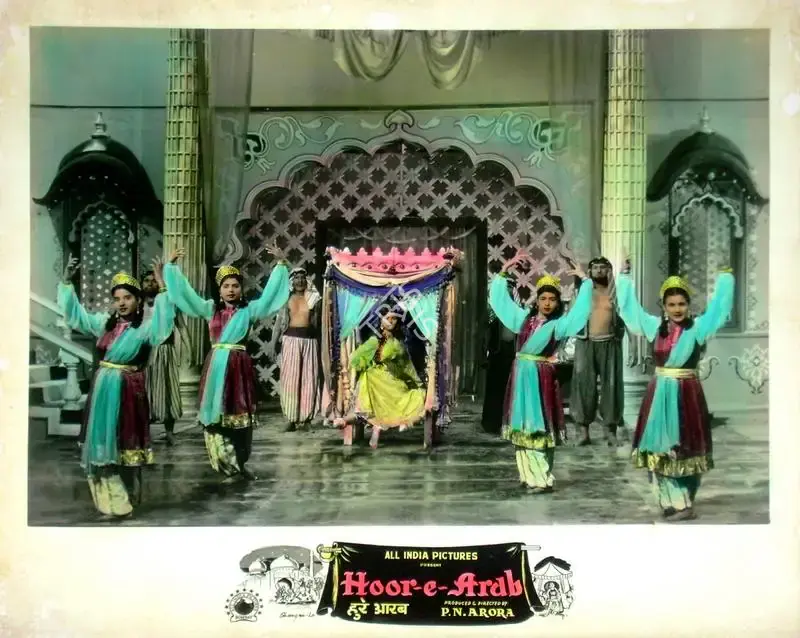 P.N. Arora (Producer), Hoor E Arab, 1955, Lobby Card