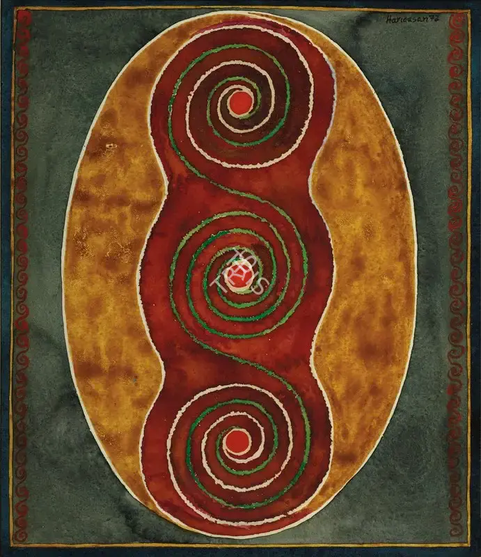 K.V. Haridasan (Artist), Untitled, 1973, Painting