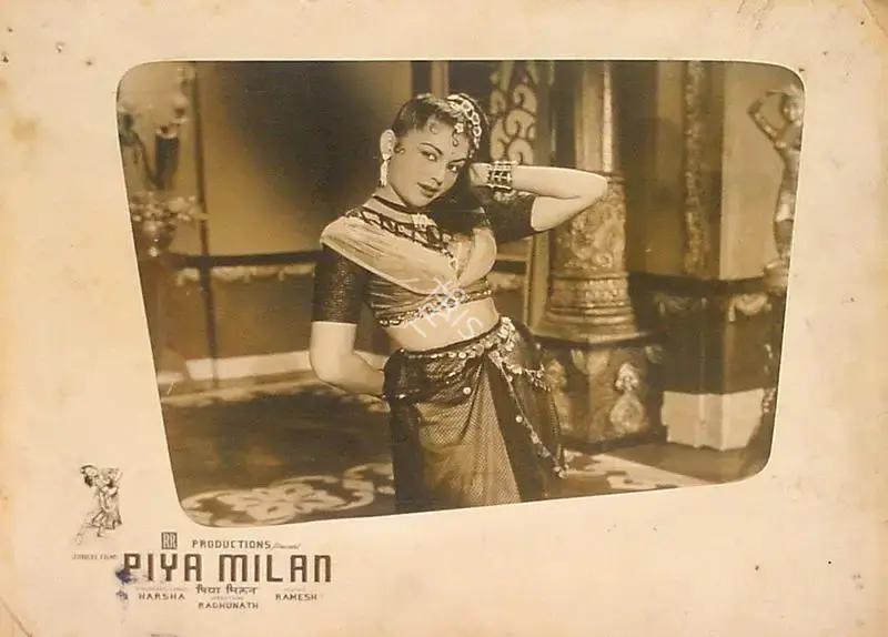 Raghunath (Director), Piya Milan, 1958, Lobby Card