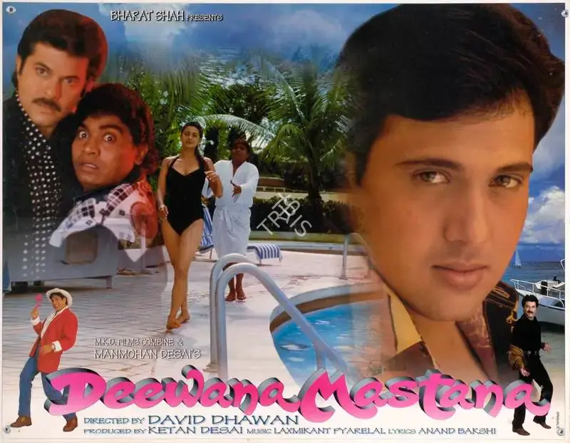 Rajan Kinagi (Cinematographer), Deewana Mastana, 1997, Lobby Card