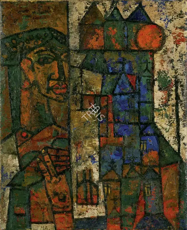 Mohan&nbsp;Samant (Artist), Priest, Painting