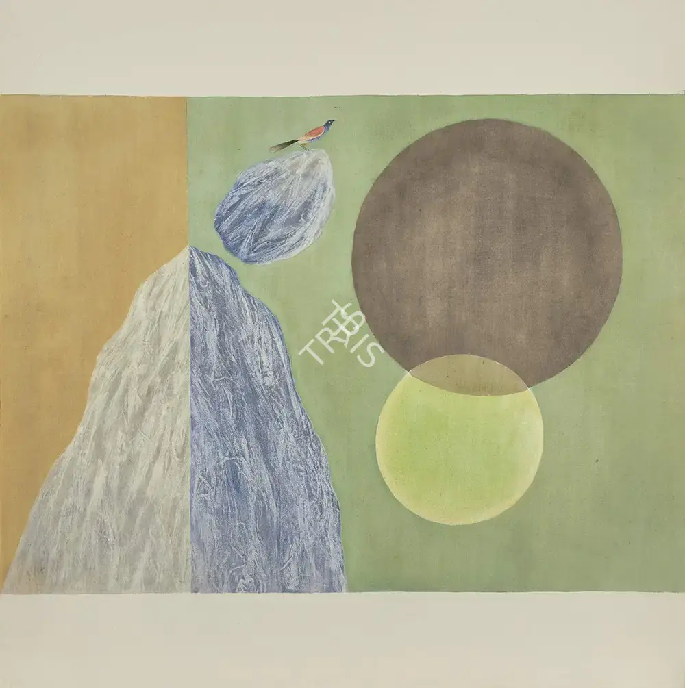 J. Swaminathan (Artist), Bird Tree & Mountain Series, 1970, Painting