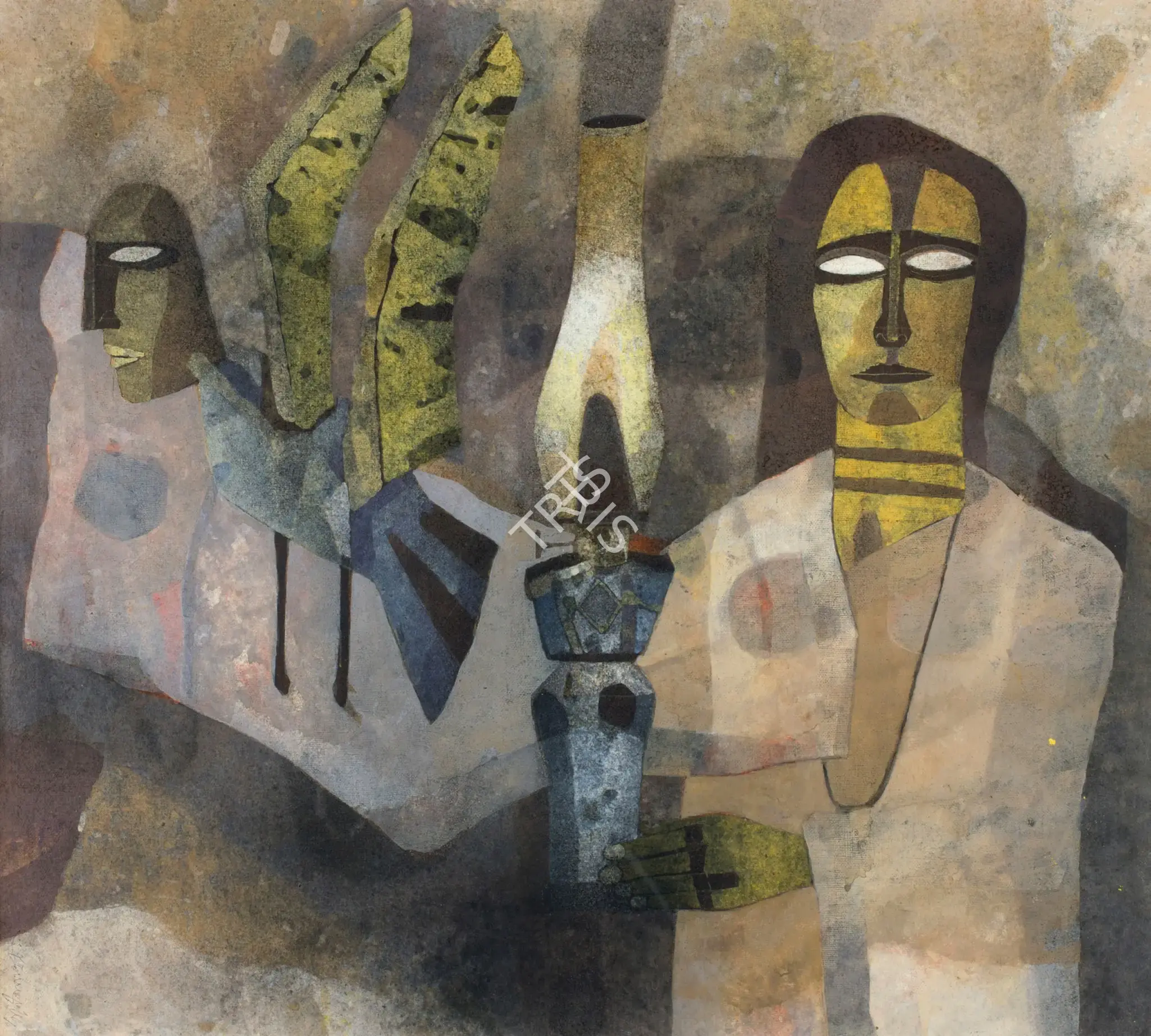 Ganesh Pyne (Artist), Untitled, 1980, Painting