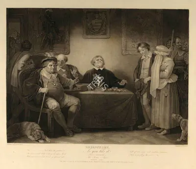 After Robert Smirke (Artist), As You Like It, 1801, Aquatint