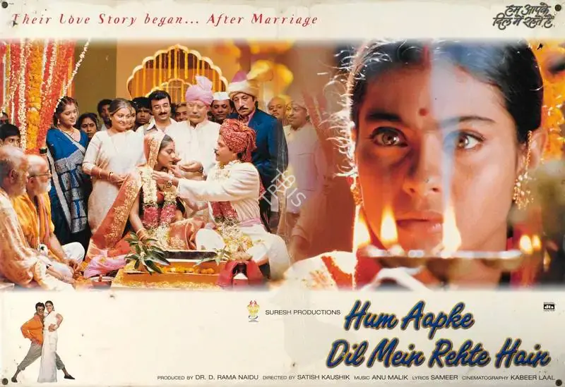 Kabir Lal (Cinematographer), Hum Aapke Dil Mein Rehte Hain, 1999, Lobby Card