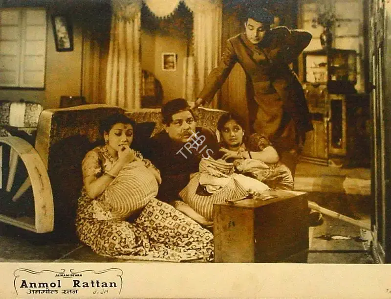 Ratanlal Nagar (Cinematographer), Anmol Rattan, 1950, Lobby Card