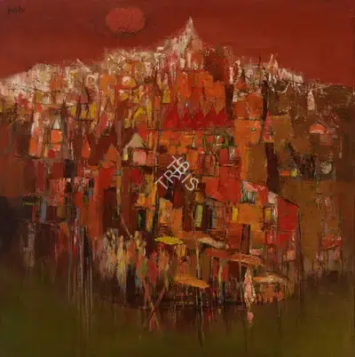 Arup Das (Artist), Untitled (Varanasi), 1985, Painting