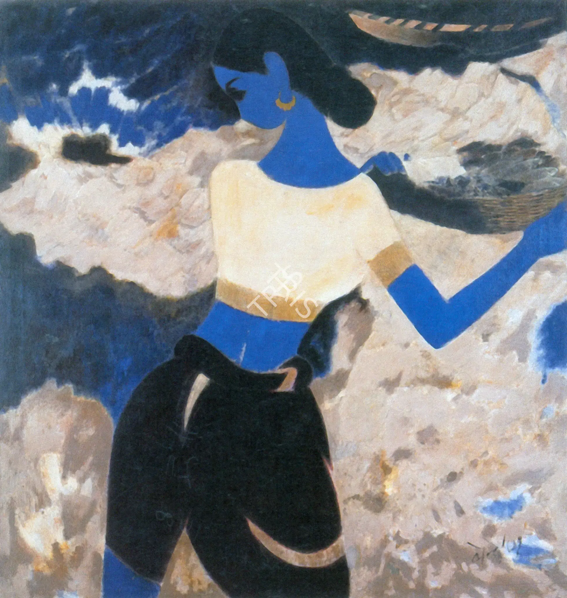 N.S. Bendre (Artist), The Big Haul, 1969, Painting