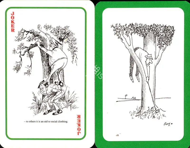 55 Golf Cartoons, 1997, Playing Cards