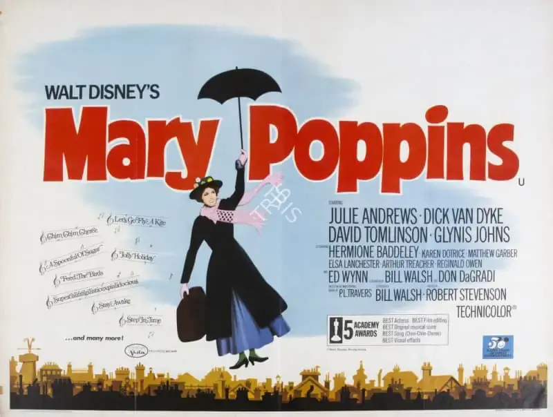 Walt Disney (Producer), Mary Poppins, 1964, Poster