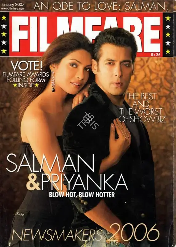 Jitesh Pillaai (Editor), Filmfare, 2007, Magazine