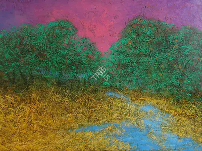 Paramjit Singh (Artist), Untitled (Landscape), 2015, Painting