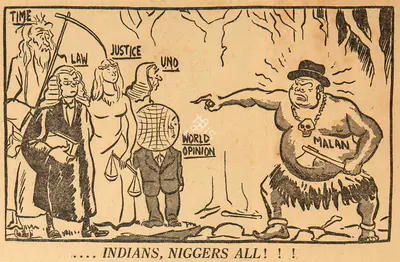 Basu Chatterjee (Cartoonist), Indians, Niggers All ! ! !, 1952, Cartoons