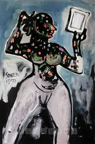 F.N. Souza (Artist), Untitled, 1950, Painting
