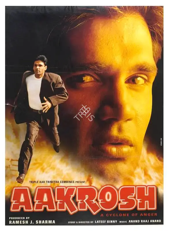 Ramesh J. Sharma (Producer), Aakrosh, 1998, Full Sheet Poster