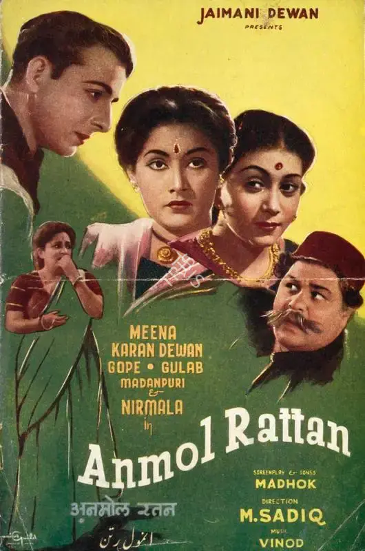 Jaimani Dewan (Producer), Anmol Rattan, 1950, Song-Synopsis Booklet