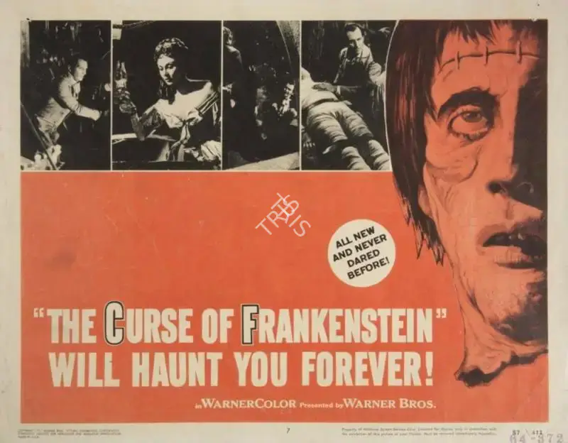 Jack Asher (Cinematographer), The Curse of Frankenstein, 1957, Lobby Card