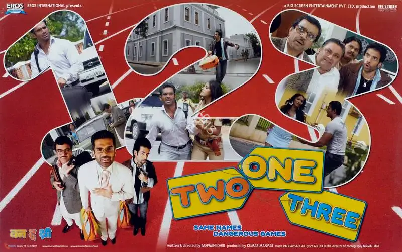 Kumar Mangat (Producer), One Two Three, 2008, Lobby Card