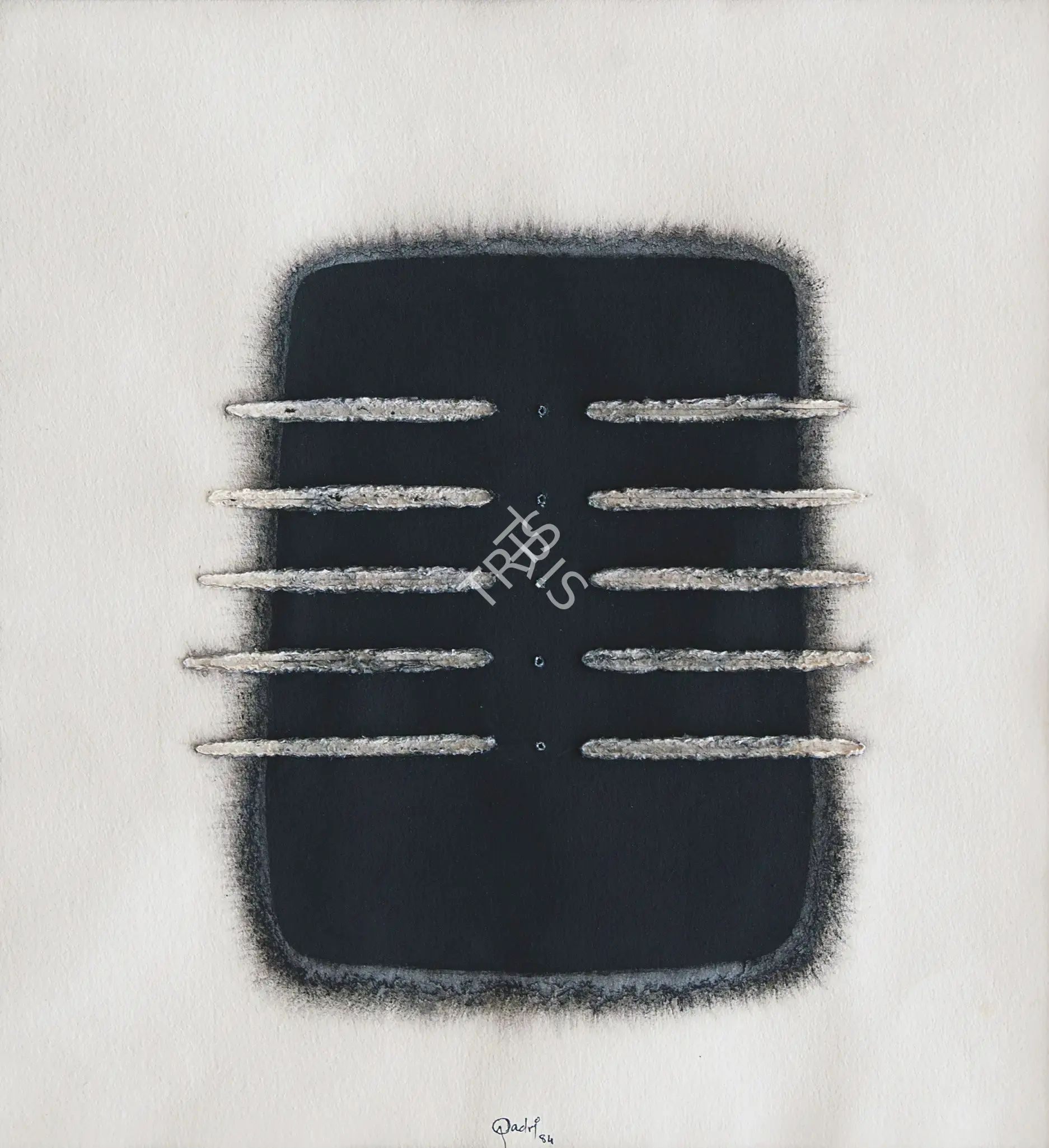 Sohan Qadri (Artist), Vajra Series, 1984, Drawing