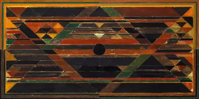 Raza, S.H. (Artist). Earth, 1986 | Painting, Sa.Onl/11.06.15, 2015 · Saffronart