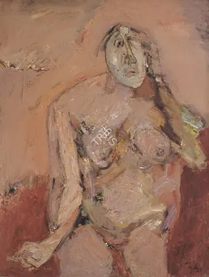 Tyeb Mehta (Artist), Woman, 1963, Painting
